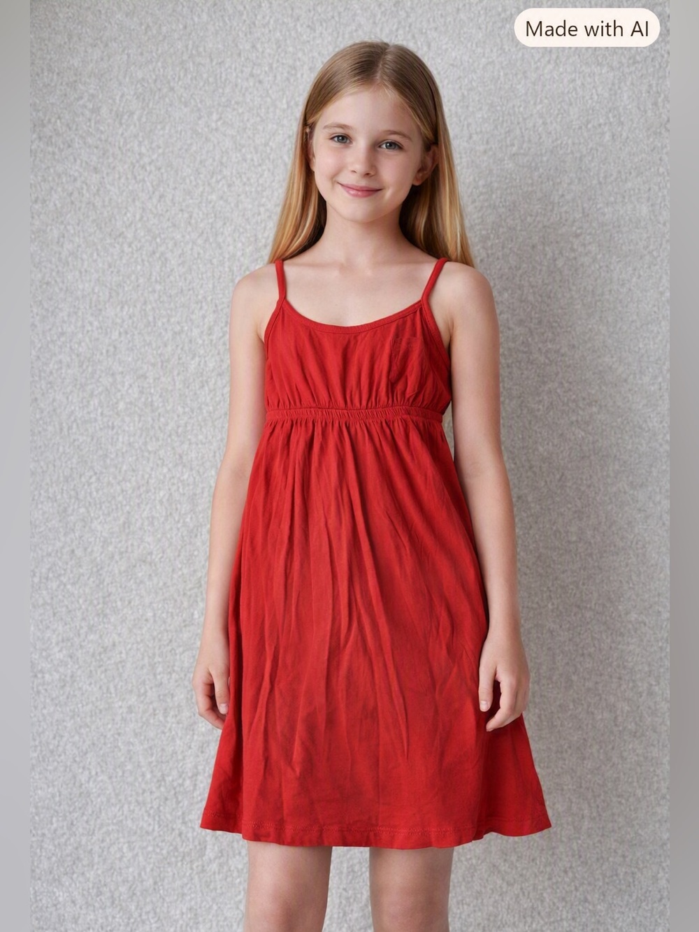 Divided Vibrant Red Mini Dress with a tiny pocket